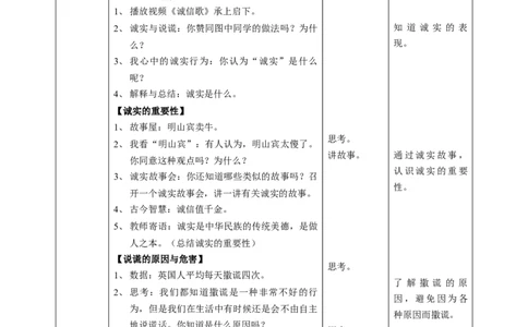 3我很诚实第一课时教案(1)_26新三年级道法下册（统编版）_版本二_教学设计_教案1（配套课件二）