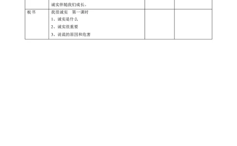 3我很诚实第一课时教案(1)_26新三年级道法下册（统编版）_版本二_教学设计_教案1（配套课件二）