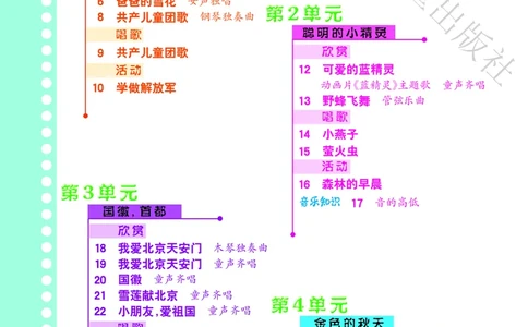 义务教育教科书&middot;音乐（简谱）二年级上册_电子课本_小学电子课本_06音乐_冀少版