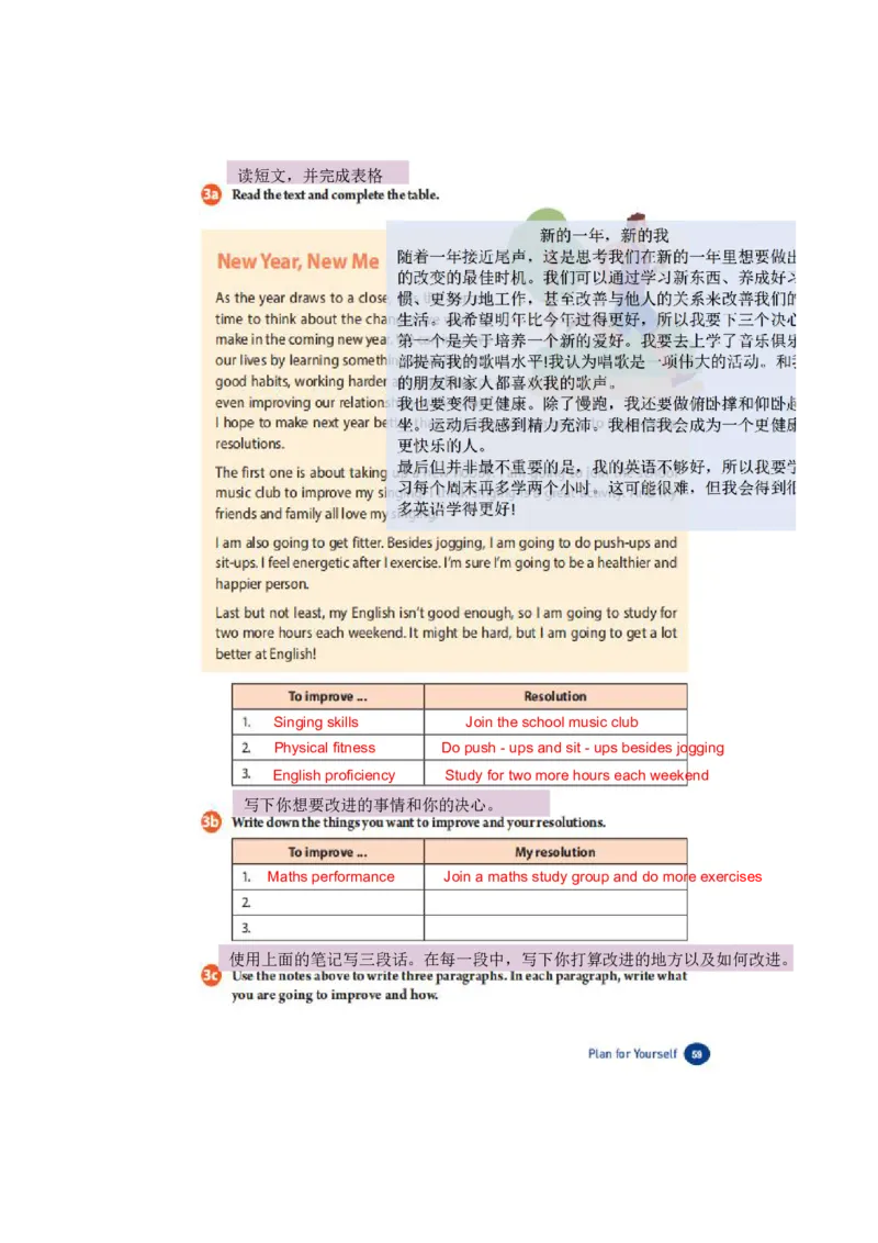 课堂笔记Unit6PlanforYourself_最新人教版英语八年级上册_新版_初中英语8上新更新第三套可选择_07课堂笔记_课堂笔记