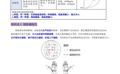 第04讲地球的自转及其地理意义（讲义）（原卷版）_新高考复习资料_2025年新高考资料_2025年高考地理一轮复习讲练测（新教材新高考）
