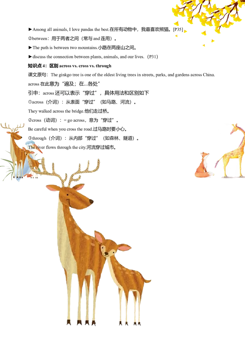 讲义Unit4AmazingPlantsandAnimalsSectionA(单词+短语+句子+知识点+习题)_最新人教版英语八年级上册_新版_初中英语8上新更新第三套可选择_08讲义+单元复习课件