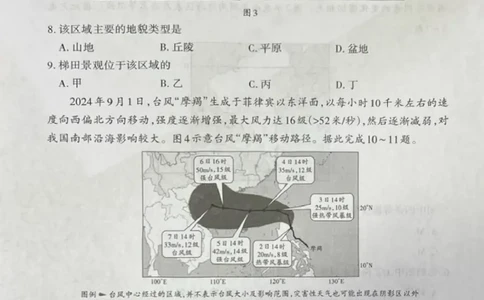 山西省吕梁市2024-2025学年高一上学期期末调研测试地理试题_2025年03月试卷_0307山西省吕梁市2024-2025学年高一上学期1月期末考试