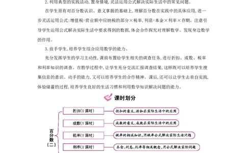 第2单元　百分数(二)_小学数学人教版6年级下册_1课时详案_1课时详案