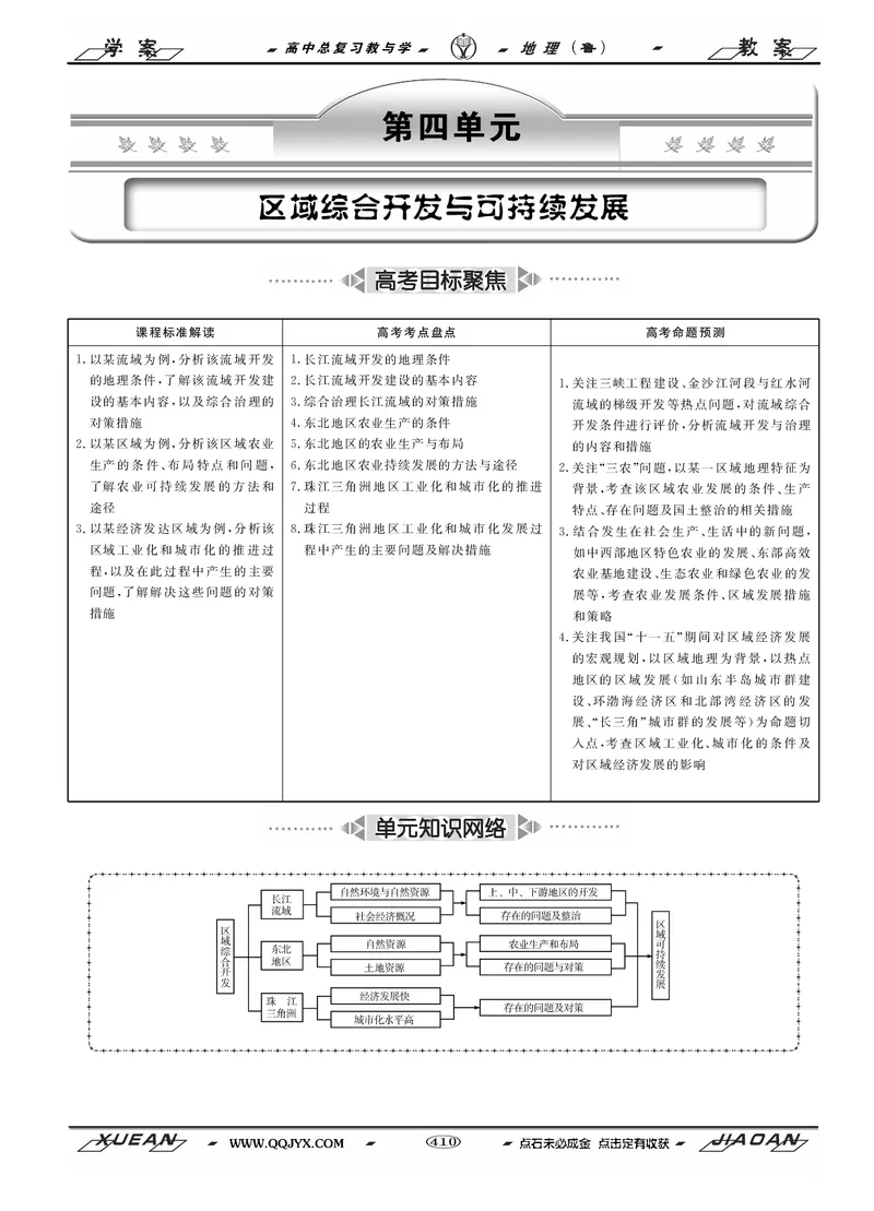 第13单元区域综合开发与可持续发展教案_新高考复习资料_2022年新高考复习资料_2022届一轮复习讲练结合7.13更新_系列二_第13单元区域综合开发与可持续发展