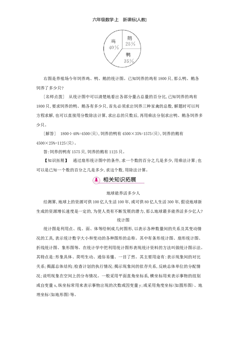 第7单元扇形统计图_小学数学人教版6年级上册_1课时详案