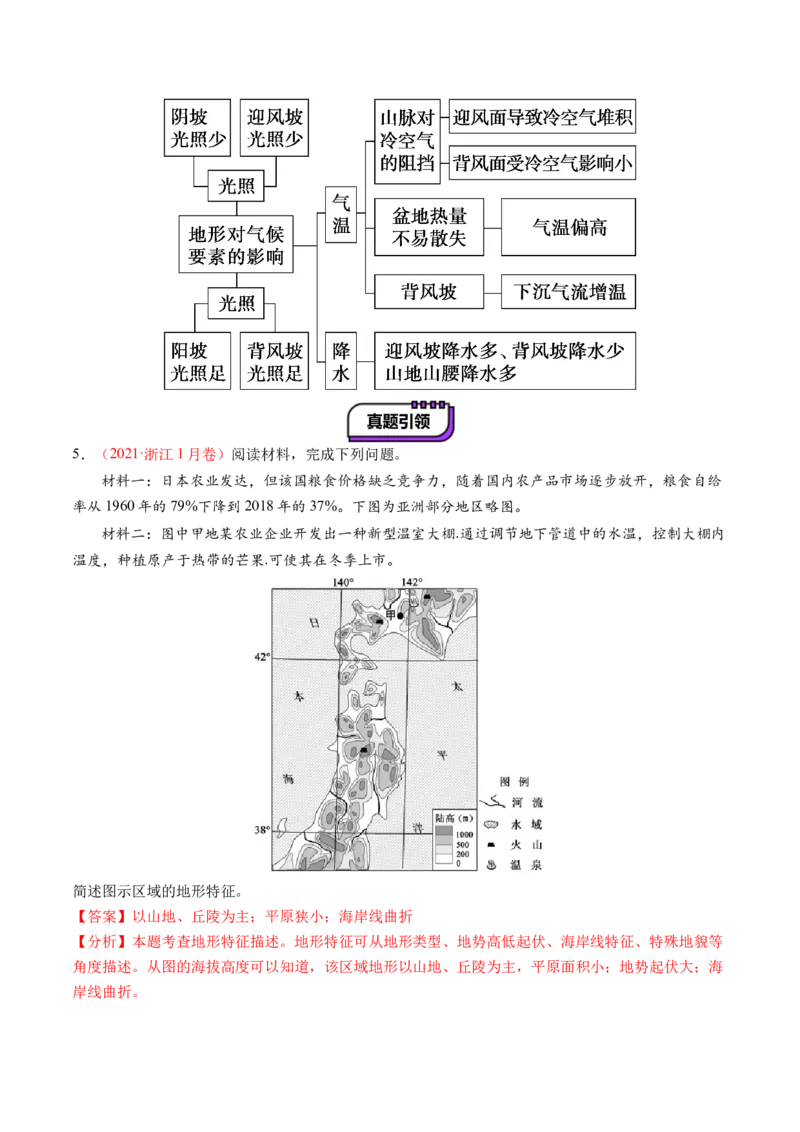 第02讲等高线地形图（讲义）（解析版）_新高考复习资料_2025年新高考资料_2025年高考地理一轮复习讲练测（新教材新高考）