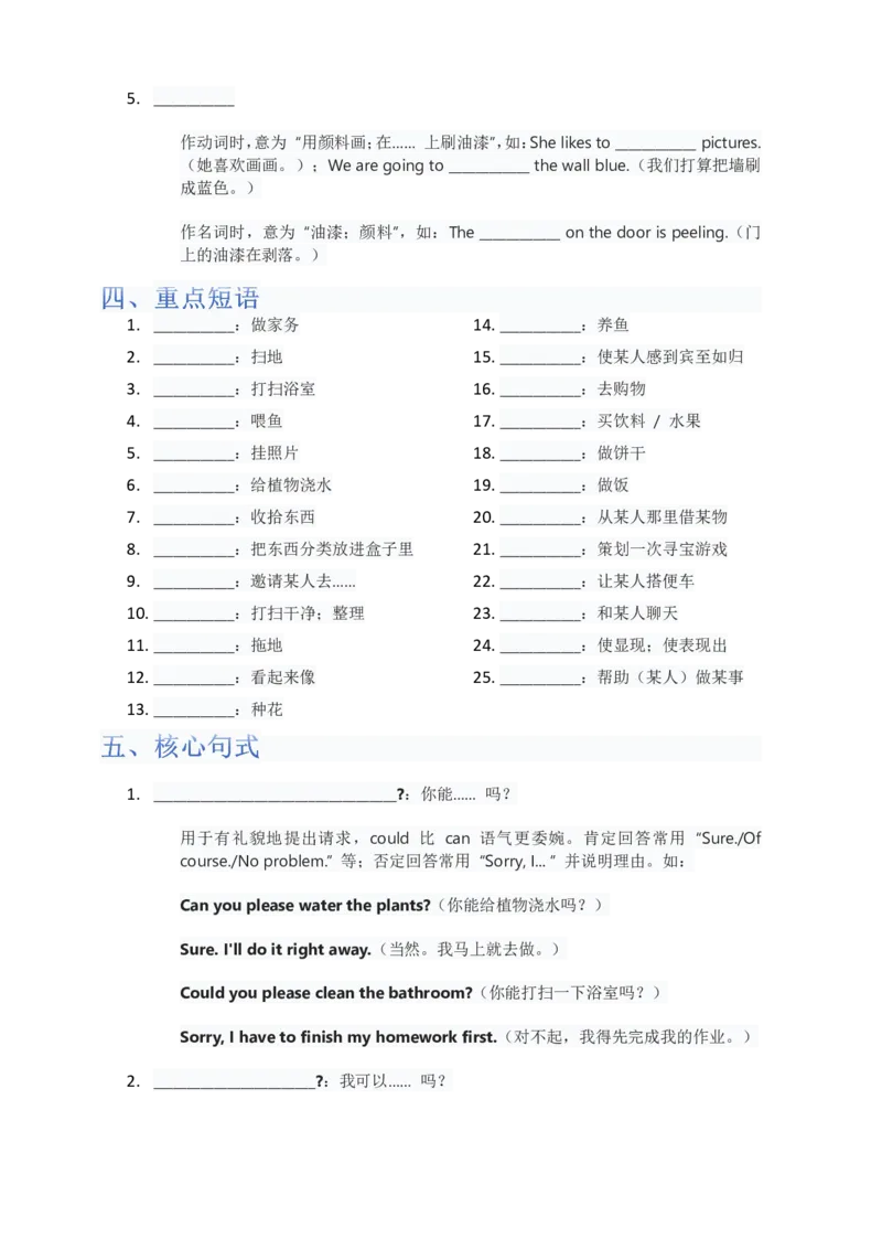 单元知识清单Unit2默写版_最新人教版英语八年级上册_新版_初中英语8上新更新第三套可选择_06知识清单_单元知识清单PDF