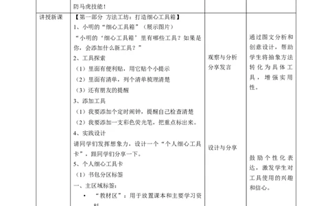 2《做事要仔细》第二课时（教学设计）_26新一年级道法下册（统编版）_核心素养教案