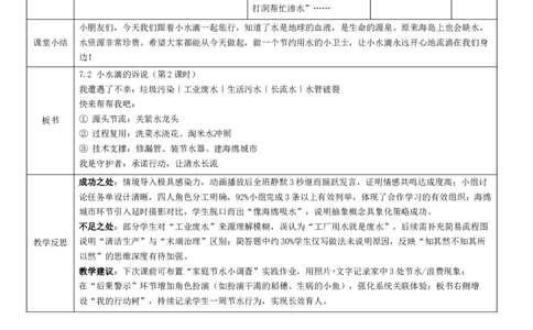 7.2《小水滴的诉说》教学设计(1)_26新二年级道法下册（统编版）_版本一_部编版道德与法治2下_2026春新版_第二套_02.道法2下教案汇总26春_核心素养教案