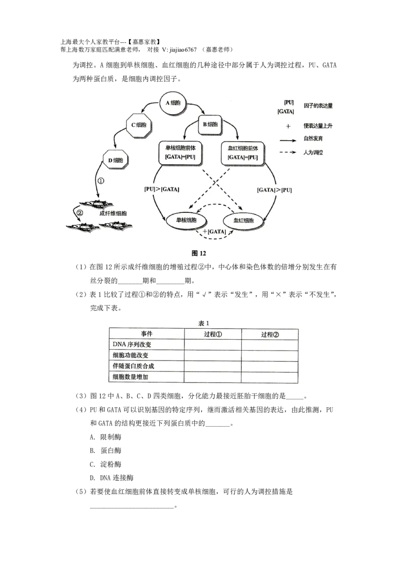 2014年上海市高考生物试题及答案_0122026上海中考一模二模真题试卷_2026年上海一模_上海1500初中高中试卷_高中_高考真题_6.上海高考生物2023-2014