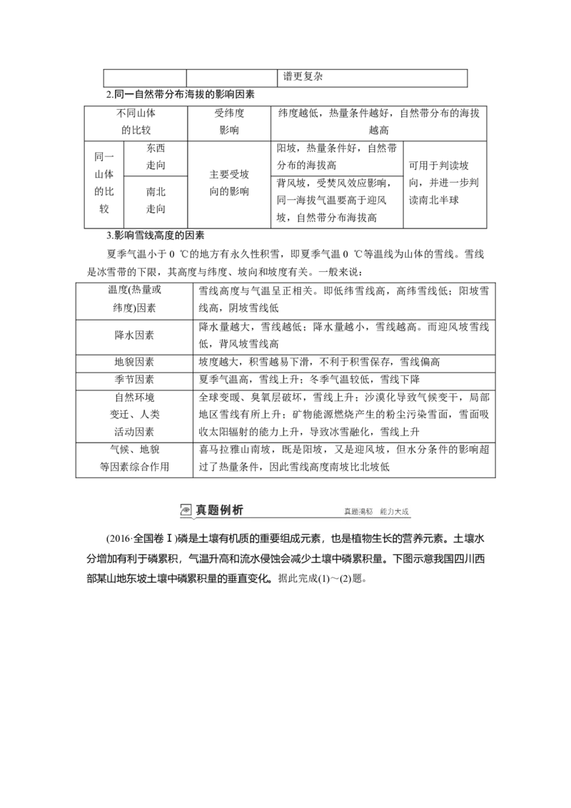 第5章第2讲自然地理环境的差异性教案_新高考复习资料_2022年新高考复习资料_2022届一轮复习讲练结合7.13更新_系列一_第5章　自然地理环境的整体性与差异性