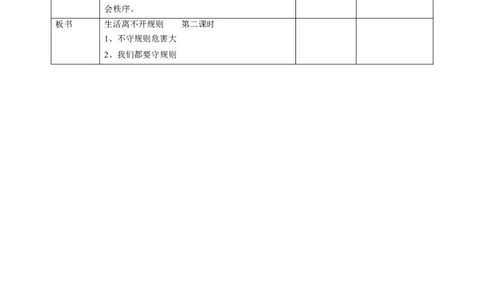 9生活离不开规则第二课时教案(1)_26新三年级道法下册（统编版）_版本二_教学设计_教案1（配套课件二）
