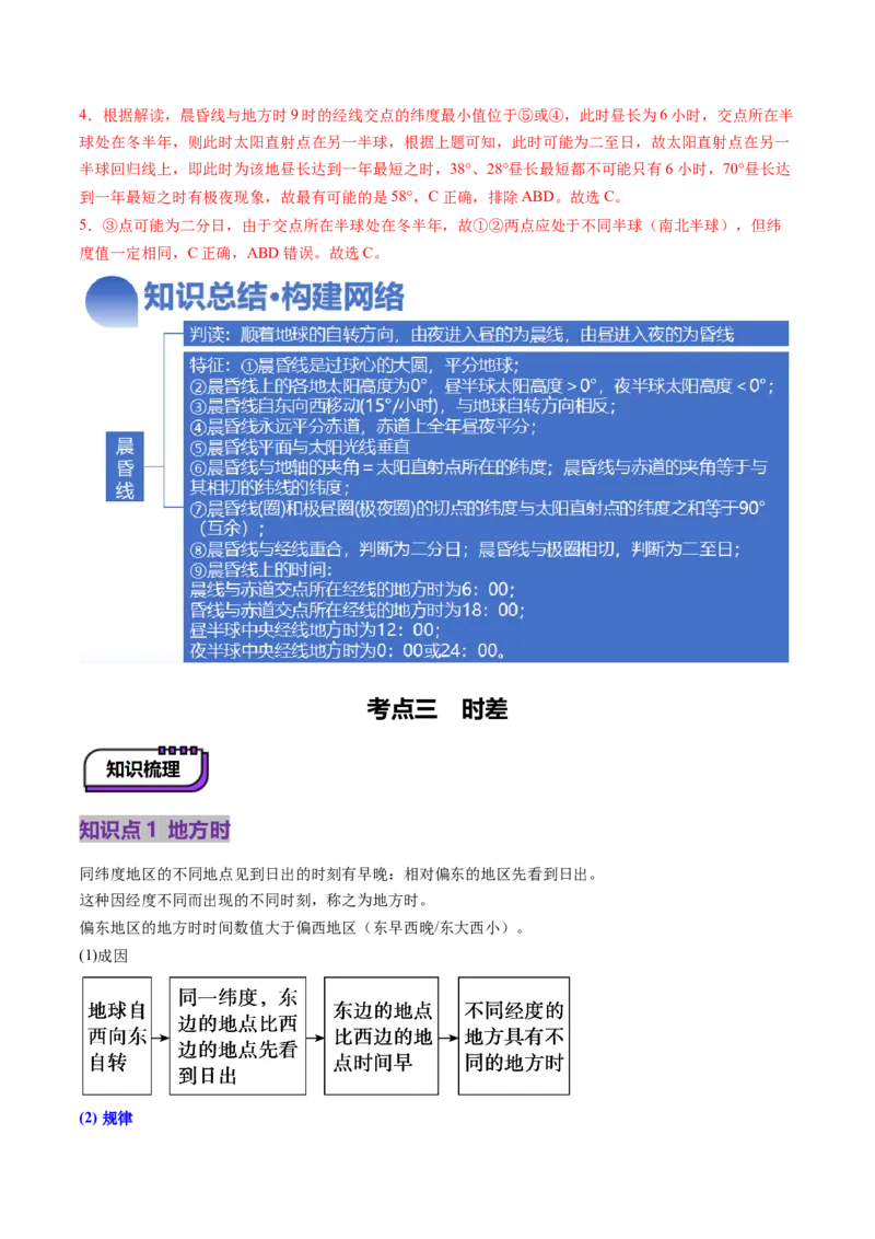 第04讲地球的自转及其地理意义（讲义）（解析版）_新高考复习资料_2025年新高考资料_2025年高考地理一轮复习讲练测（新教材新高考）