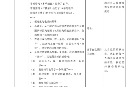 4.15坚持才会有收获第一课时教案(1)_26新二年级道法下册（统编版）_版本二_教学设计_教案1
