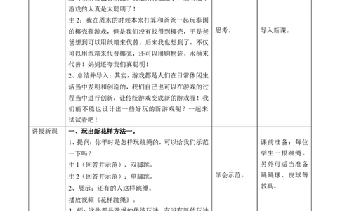 7.1我们有新玩法第一课时教案_26新二年级道法下册（统编版）_版本一(1)_部编版道德与法治2下_旧版_道法2下课件教案_01.道法2下第2套课件+核心素养教案_核心素养教案配套
