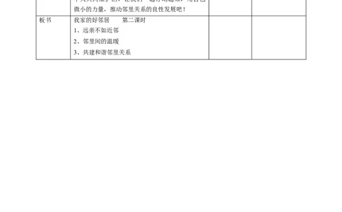 6我家的好邻居第二课时教案(1)_26新三年级道法下册（统编版）_版本二_教学设计_教案1（配套课件二）