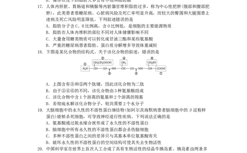 广东省深圳市2025-2026学年高一上学期10月期中多校联考生物试卷_2025年11月高一试卷_251106广东省多校联考2025-2026学年高一上学期10月阶段联考（全）