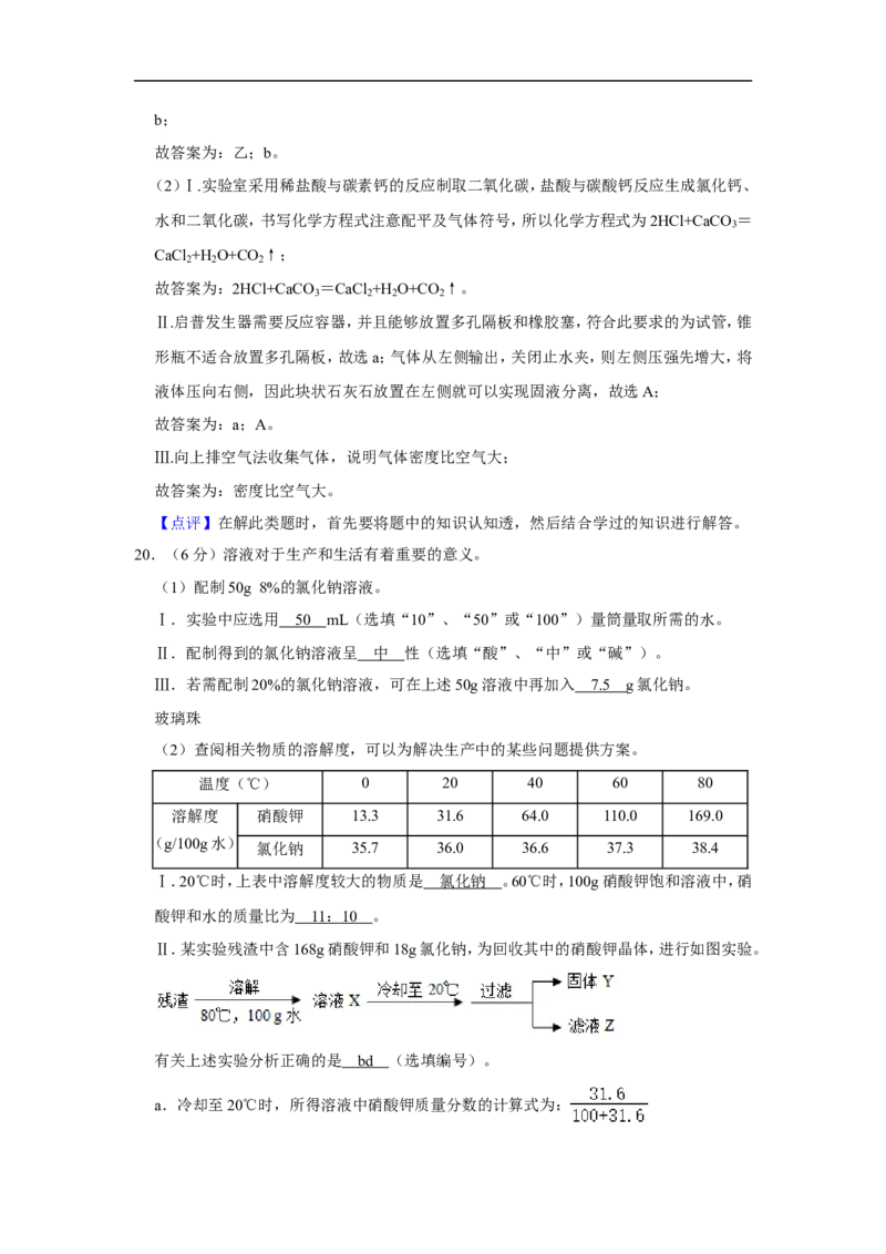 2020-2021学年上海市黄浦区九年级（上）期末化学试卷（一模）_0122026上海中考一模二模真题试卷_2025-2012年_5.上海中考化学一模二模（12-24）_一模_2021年上海市中考化学一模试卷（14份）