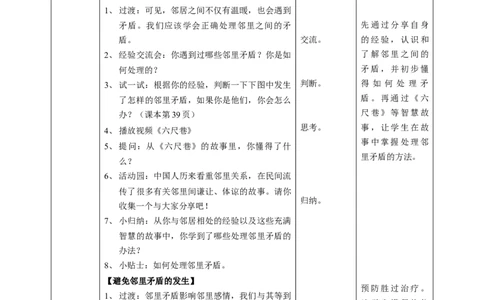 6我家的好邻居第三课时教案(1)_26新三年级道法下册（统编版）_版本二_教学设计_教案1（配套课件二）