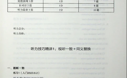 听力_❤️2025年6月四六级新_2025年06月4级VIP全程（自动更新，与分享时间无关）_2025年06月4级VIP全程（自动更新，与分享时间无关）_03.东方四级全程班陈志超_00.讲义_00.扫描讲义