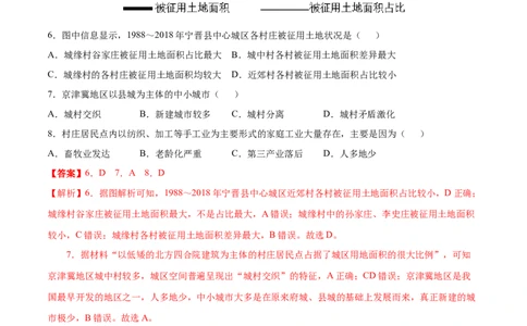 讲练一通二轮09人口与城市（分层训练）（教师版）_新高考复习资料_2022年新高考复习资料_讲练一通二轮高考地理高频考点解密（讲义+分层训练）