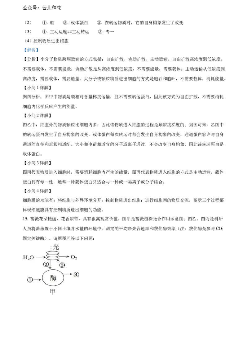 广西壮族自治区贺州市2023-2024学年高一上学期期末考试生物试题Word版含解析_2024年12月试卷_1223广西壮族自治区贺州市2023-2024学年高一上学期期末考试
