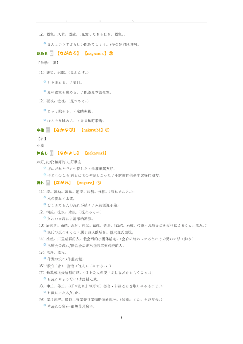考研日语大纲7000词汇解析_203考研（日语）历年真题资料_203日语-复习资料