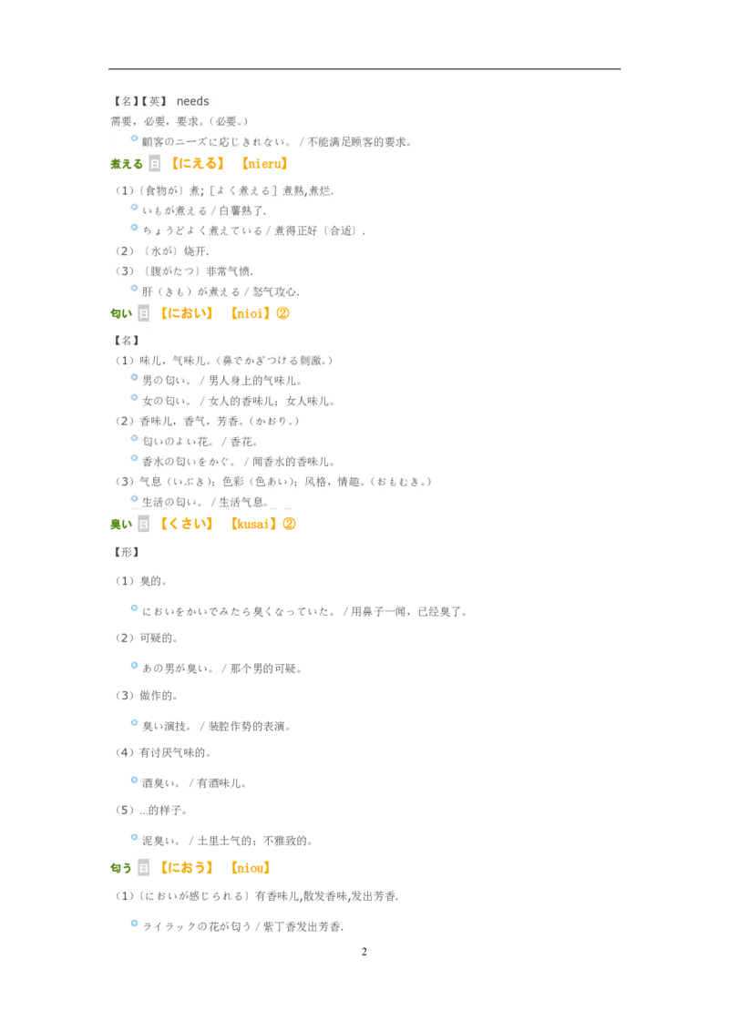 考研日语大纲7000词汇解析_203考研（日语）历年真题资料_203日语-复习资料