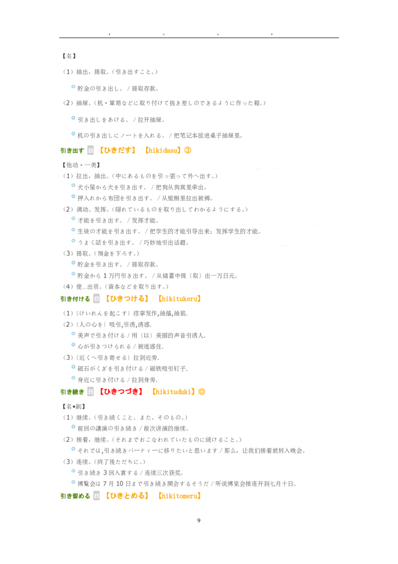 考研日语大纲7000词汇解析_203考研（日语）历年真题资料_203日语-复习资料
