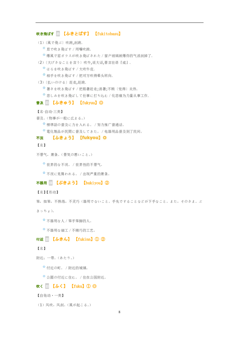 考研日语大纲7000词汇解析_203考研（日语）历年真题资料_203日语-复习资料