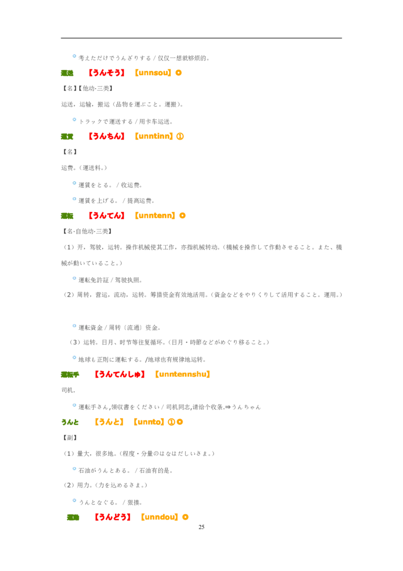 考研日语大纲7000词汇解析_203考研（日语）历年真题资料_203日语-复习资料