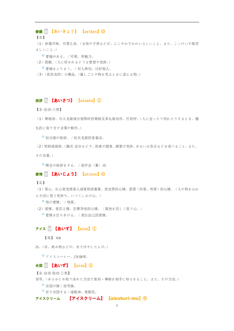考研日语大纲7000词汇解析_203考研（日语）历年真题资料_203日语-复习资料