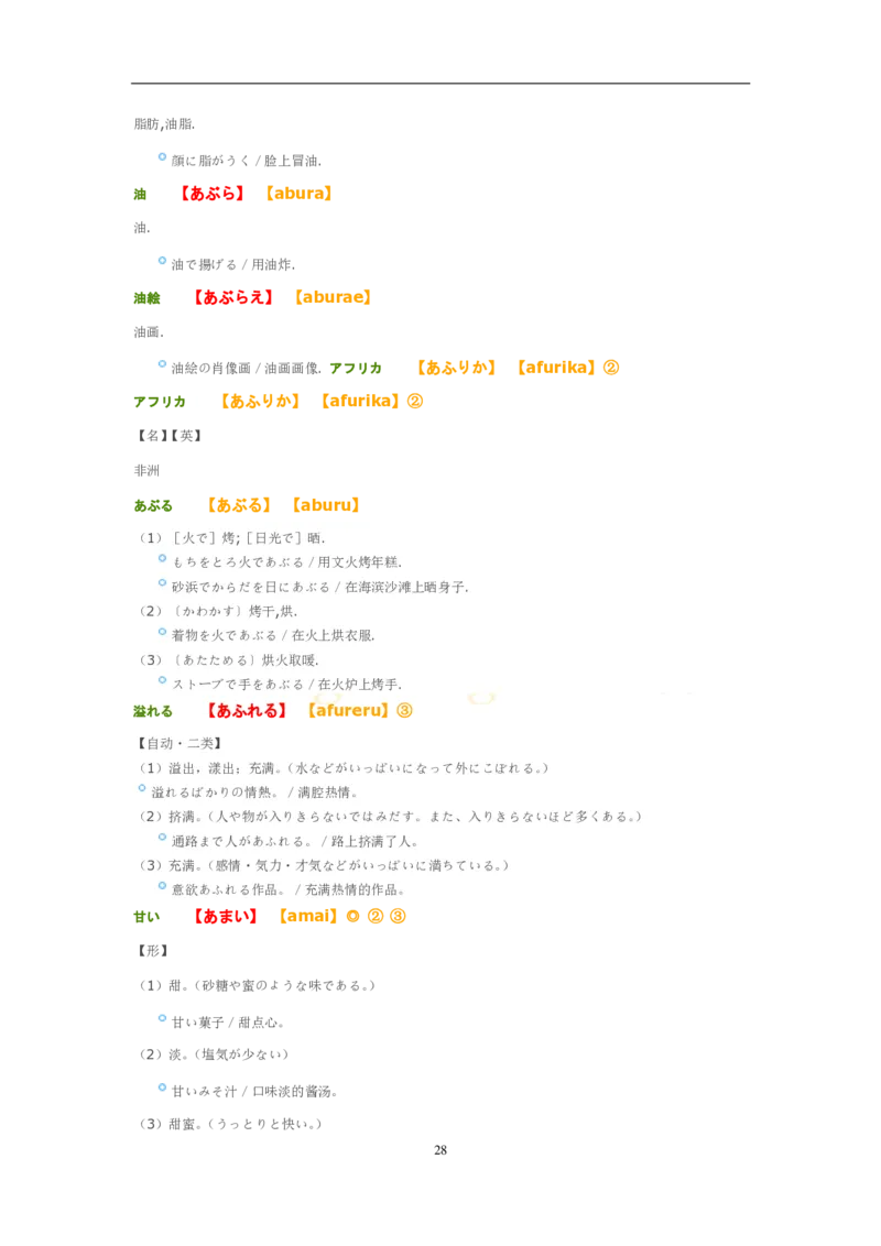 考研日语大纲7000词汇解析_203考研（日语）历年真题资料_203日语-复习资料