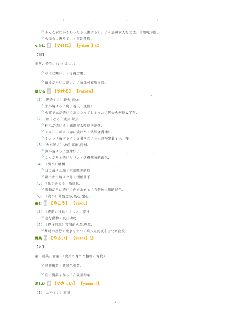 考研日语大纲7000词汇解析_203考研（日语）历年真题资料_203日语-复习资料