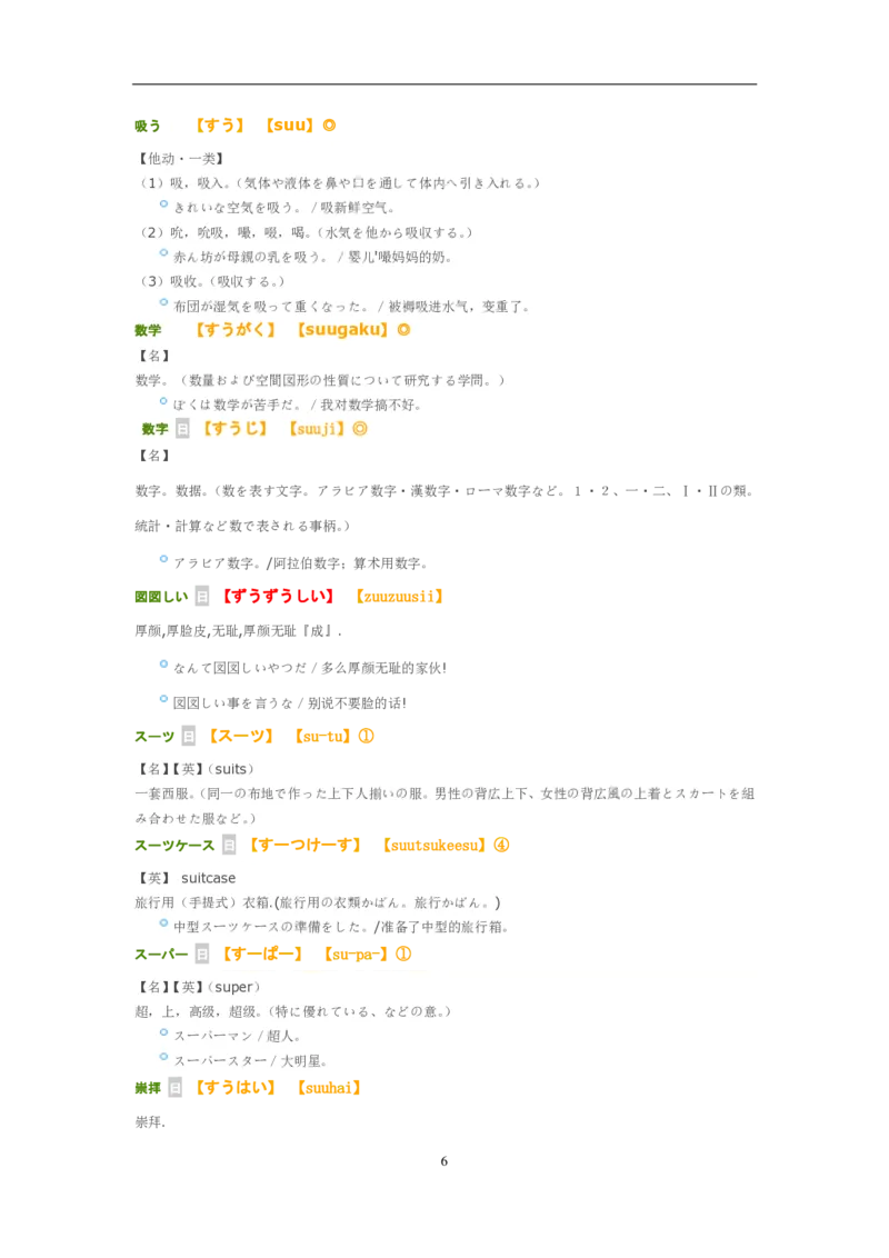 考研日语大纲7000词汇解析_203考研（日语）历年真题资料_203日语-复习资料
