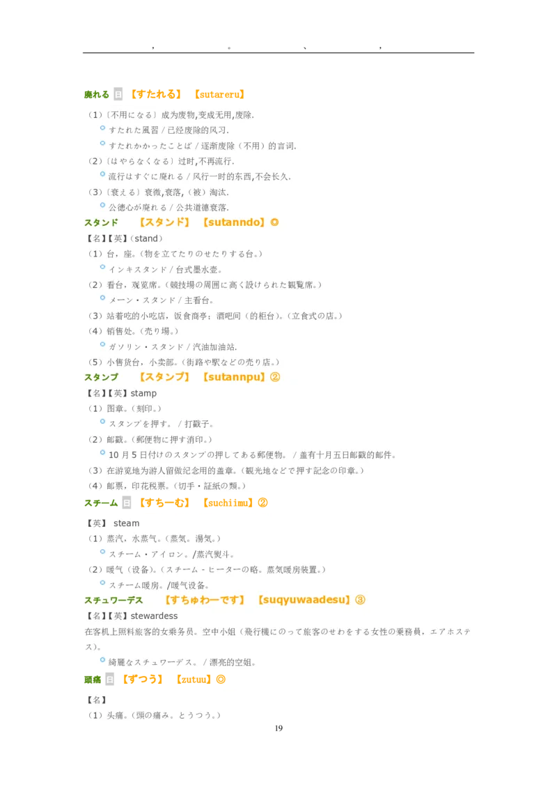 考研日语大纲7000词汇解析_203考研（日语）历年真题资料_203日语-复习资料