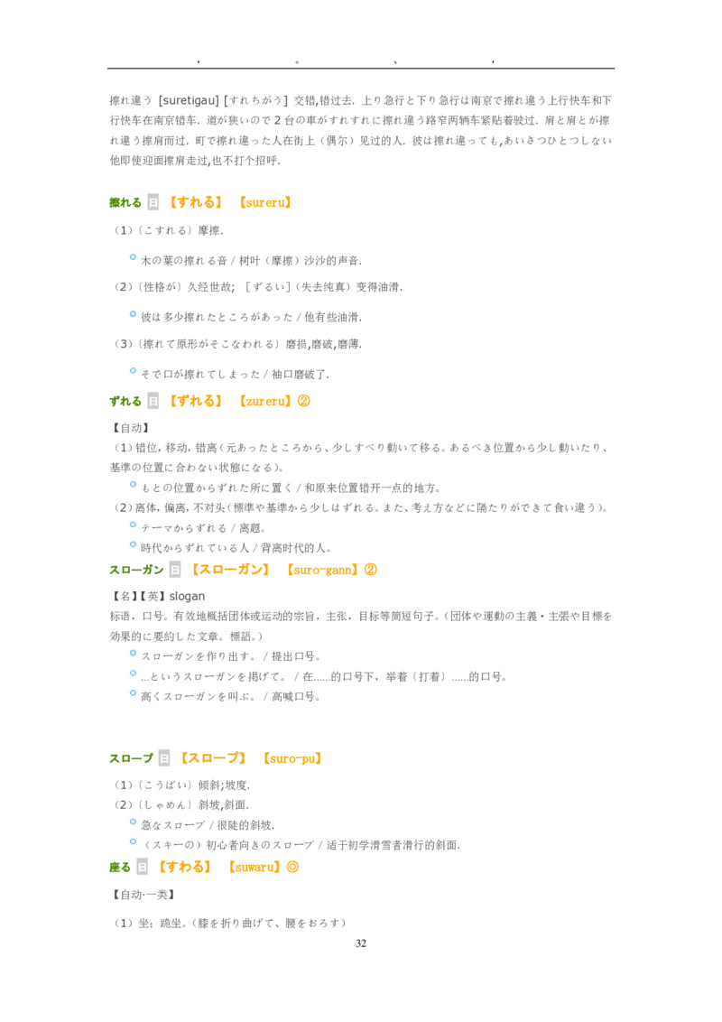 考研日语大纲7000词汇解析_203考研（日语）历年真题资料_203日语-复习资料
