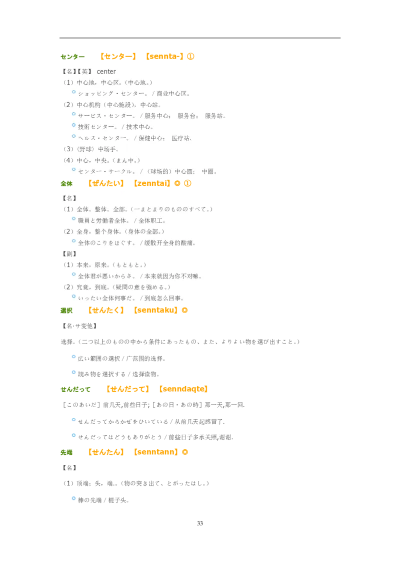 考研日语大纲7000词汇解析_203考研（日语）历年真题资料_203日语-复习资料