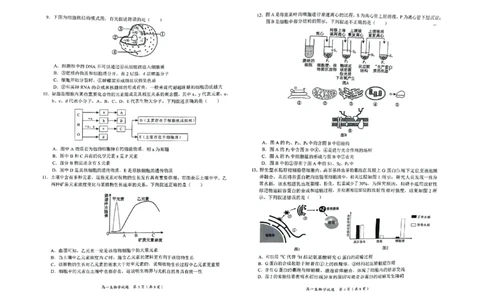 广西示高2025年秋季期中高一联考生物试卷_2025年11月高一试卷_251127广西示范性高中2025-2026学年高一上学期期中联合调研测试（全）