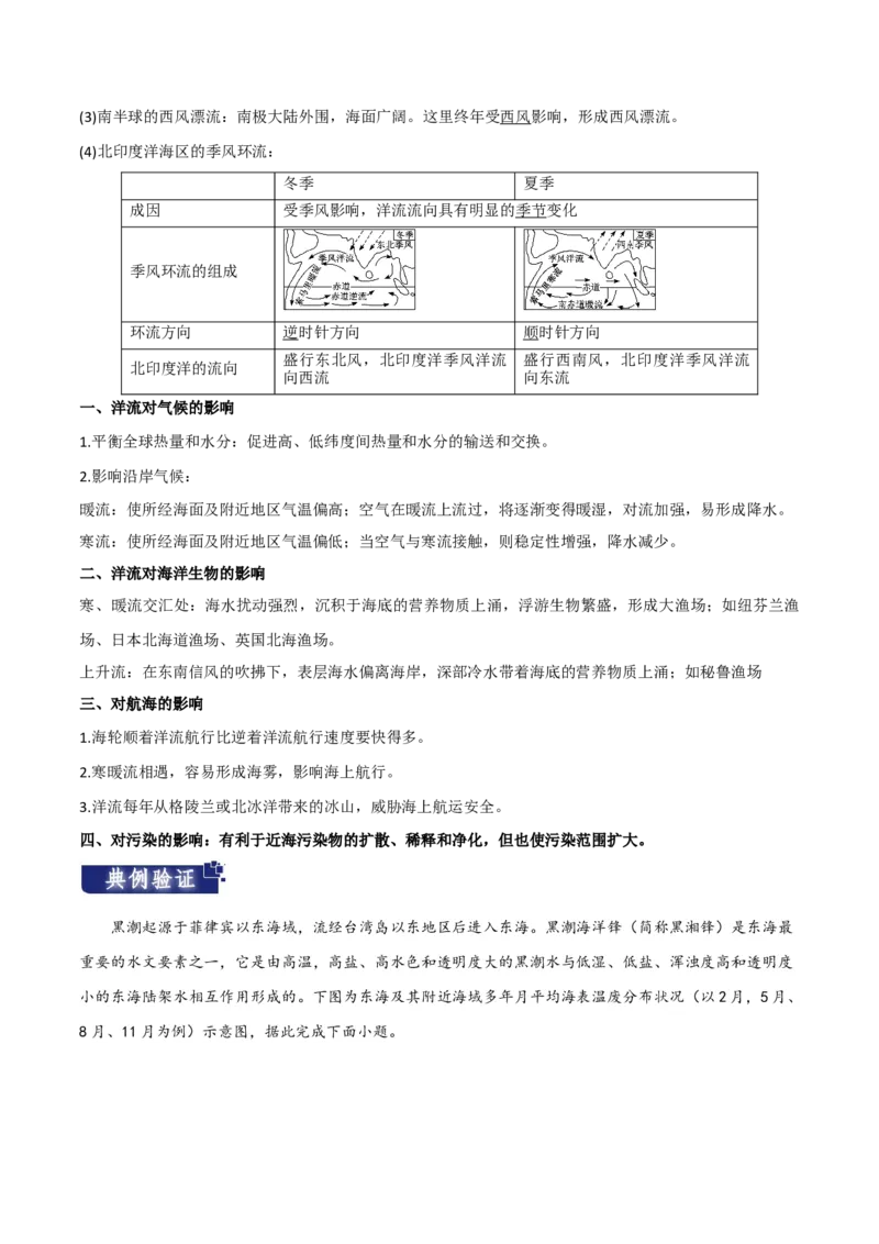 重难点05海洋与蓝色发展-2024年高考地理热点&middot;重点&middot;难点专练（新高考专用）（原卷版）_新高考复习资料_2024年新高考复习资料_专项复习资料