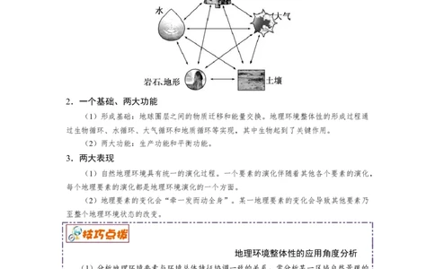 讲练一通二轮08自然环境的整体性与差异性（讲义）-2022二轮讲练-学生版_新高考复习资料_2022年新高考复习资料_讲练一通二轮高考地理高频考点解密（讲义+分层训练）