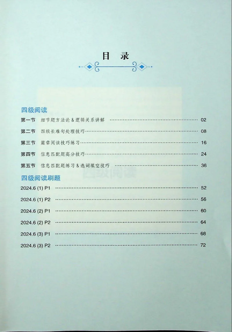 四级阅读_❤️2025年6月四六级新_2025年06月4级VIP全程（自动更新，与分享时间无关）_2025年06月4级VIP全程（自动更新，与分享时间无关）_09.笑过四级全程班周思成_00.讲义_扫描讲义