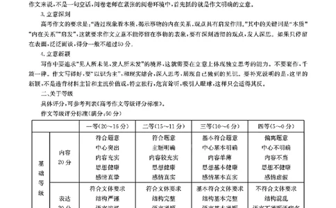 扫描件_语文参考答案提示及评分细则_2025年11月高一试卷_251107广东深圳市盟校2025-2026学年高一上学期11月期中考试（全）