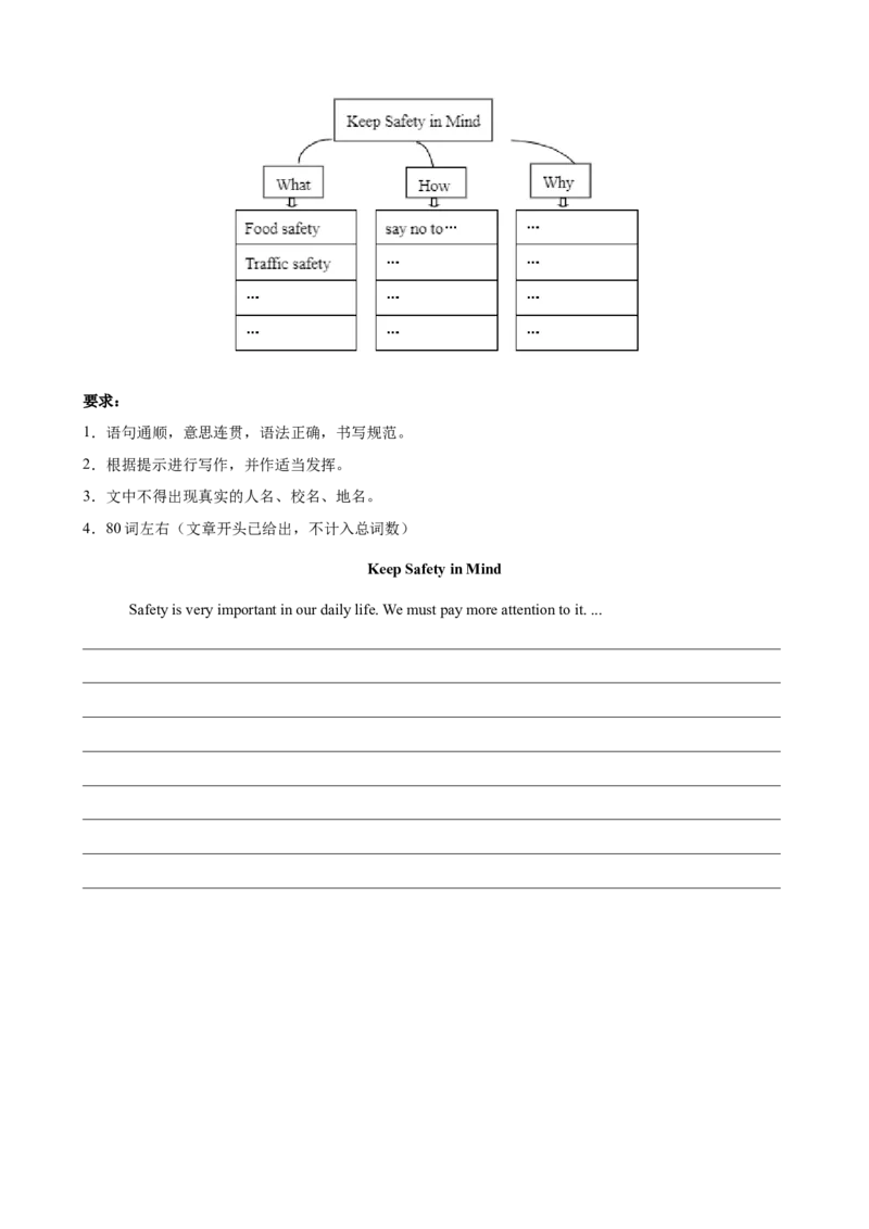 2023-2024学年九年级第一学期期末模拟试卷二（海南省）（含听力）（原卷版）_最新人教版英语九年级全册_新更新初中英语9全_07习题试卷_（5）期末试卷
