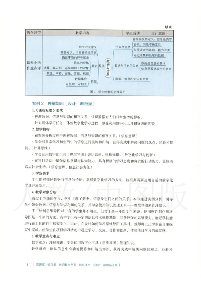 人教版-电子教材-信息技术必修1数据与计算教师用书_电子课本_高中教学用书_教师用书
