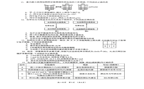 广西柳州市2024-2025学年高一下学期4月联考化学试题_2025年05月试卷_0516广西柳州市2024-2025学年高一下学期4月联考_广西柳州市2024-2025学年高一下学期4月联考化学试题（图片版，含答案）