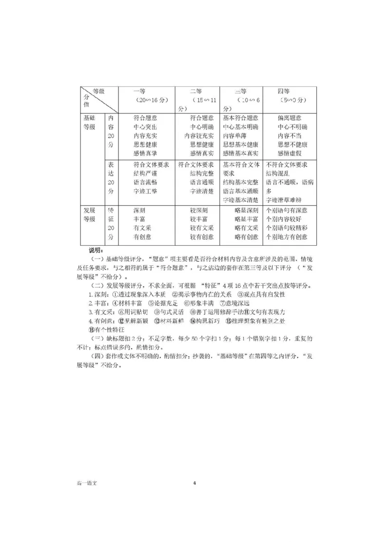 攀枝花市2025-2026学年度高一（上）教学质量监测样卷语文答案_2026年02月高一试卷_260203四川省攀枝花市2025-2026学年度高一（上）教学质量监测样卷