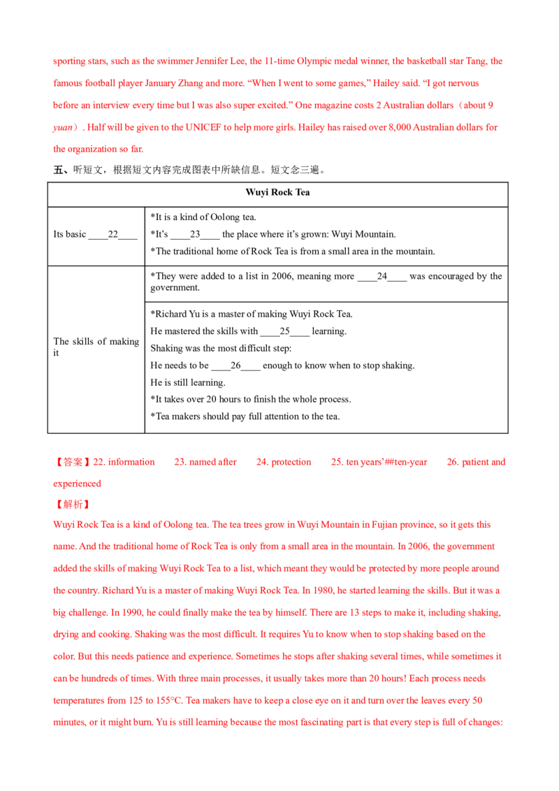 2023-2024学年九年级第一学期期末模拟试卷二（成都市）（含听力）（解析版）_最新人教版英语九年级全册_新更新初中英语9全_07习题试卷_（5）期末试卷