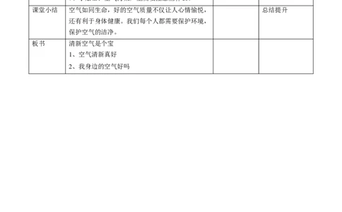 清新空气是个宝第一课时教案(1)_26新二年级道法下册（统编版）_版本一_部编版道德与法治2下_2026春新版_第一套_送旧版道德2下资料和新版课本好多一样仍具有很大参考价值